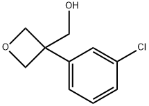 [3-(3-chlorophenyl)oxetan-3-yl]methanol Struktur