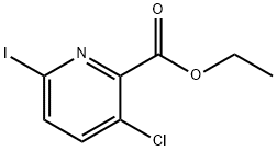 Ethyl 3-chloro-6-iodopicolinate Struktur