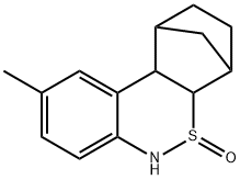 9-methyl-2,3,4,4a,6,10b-hexahydro-1H-1,4-methanodibenzo[c,e][1,2]thiazine 5-oxide Struktur