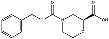 (2S)-4-Cbz-2,4-Morpholinedicarboxylic acid Struktur