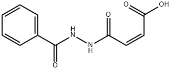 (Z)-4-(2-benzoylhydrazinyl)-4-oxobut-2-enoic acid Struktur