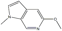 5-Methoxy-1-methyl-1H-pyrrolo[2,3-c]pyridine Struktur