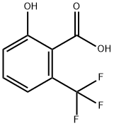 2-hydroxy-6-(trifluoromethyl)benzoic acid Struktur