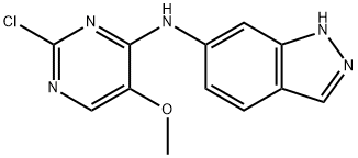 N-(2-Chloro-5-methoxypyrimidin-4-yl)-1H-indazol-6-amine Struktur