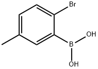 2-Bromo-5-methylphenylboronic acid Struktur