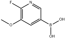 2-Fluoro-3-methoxypyridine-5-boronic acid Struktur