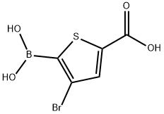 3-Bromo-5-carboxythiophene-2-boronic acid Structure