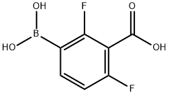 3-Carboxy-2,4-difluorophenylboronic acid Struktur