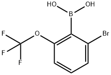 2-Bromo-6-(trifluoromethoxy)phenyboronic acid Struktur