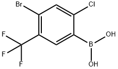 4-Bromo-2-Chloro-5-(trifluoromethyl)phenylboronic acid Struktur