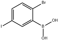 2-Bromo-3-iodophenylboronic acid Struktur