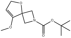 Tert-Butyl 8-Methoxy-5-Oxa-2-Azaspiro[3.4]Oct-7-Ene-2-Carboxylate Struktur