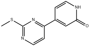 2(1H)-Pyridinone, 4-[2-(methylthio)-4-pyrimidinyl]- Struktur