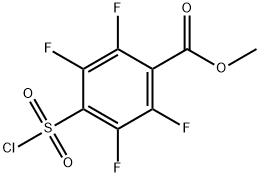 methyl 4-chlorosulphonyl-2,3,5,6-tetrafluorobenzoate Struktur