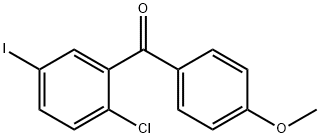 (2-chloro-5-iodophenyl)(4-methoxyphenyl)methanone Struktur