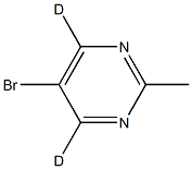 5-bromo-2-methylpyrimidine-4,6-d2 Struktur