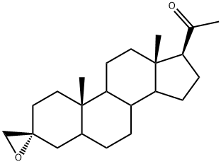 1-((2R,10S,13S,17S)-10,13-dimethylhexadecahydrospiro[cyclopenta[a]phenanthrene-3,2-oxiran]-17-yl)ethanone(WXG00316) Struktur