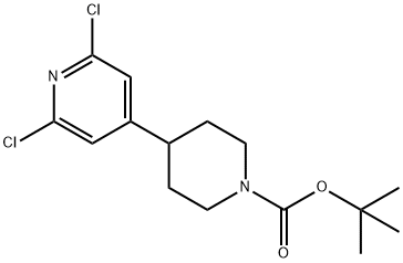 tert-butyl 4-(2,6-dichloropyridin-4-yl)piperidine-1-carboxylate Struktur