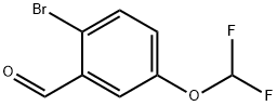 2-Bromo-5-(Difluoromethoxy)Benzaldehyde Struktur