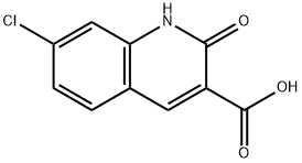 7-chloro-1,2-dihydro-2-oxo-3-Quinolinecarboxylic acid Struktur