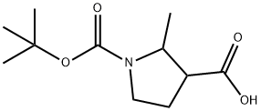 1-(Tert-Butoxycarbonyl)-2-Methylpyrrolidine-3-Carboxylic Acid Struktur