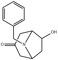 8-Benzyl-6-hydroxy-8-azabicyclo[3.2.1]octan-3-one Struktur