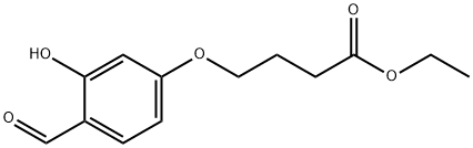 ethyl 4-(4-formyl-3-hydroxyphenoxy)butanoate Struktur