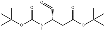 (S)-tert-butyl 3-((tert-butoxycarbonyl)amino)-4-oxobutanoate Struktur