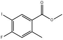 4-Fluoro-5-iodo-2-methyl-benzoic acid methyl ester Struktur