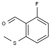 2-Fluoro-6-(methylthio)benzaldehyde Struktur