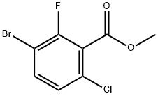 Methyl3-bromo-6-chloro-2-fluorobenzoate Struktur