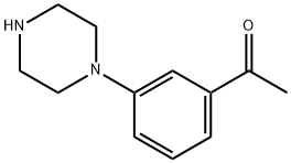 1-[3-(1-piperazinyl)phenyl]ethanone Struktur