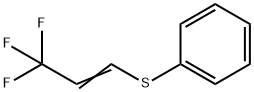 [(3,3,3-Trifluoro-1-propenyl)thio]benzene Struktur