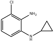 3-chloro-N1-cyclopropylbenzene-1,2-diamine Struktur