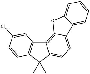 10-Chloro-7,7-dimethyl-7H-12-oxa-indeno[1,2-a]fluorene Structure