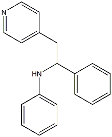 N-(1-Phenyl-2-(pyridin-4-yl)ethyl)aniline Struktur