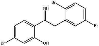 Phenol, 5-bromo-2-[2-(2,5-dibromophenyl)-1-iminoethyl]- Struktur