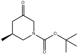 1-Piperidinecarboxylic acid, 3-methyl-5-oxo-, 1,1-dimethylethyl ester, (3S)- Structure