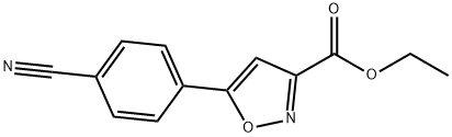 5-(4-cyanophenyl)-3-Isoxazolecarboxylic acid ethyl ester Struktur