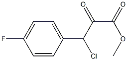 Methyl 3-chloro-3-(4-fluorophenyl)-2-oxopropanoate Struktur