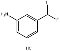 3-(Difluoromethyl)aniline HYDROCHLORIDE Struktur