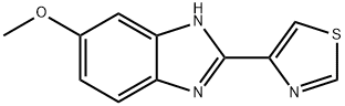 6-methoxy-2-(4-thiazolyl)-1H-benzimidazole Struktur