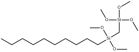 1,1,1,3,3-Pentamethoxy-1,3-Disilatridecane Struktur