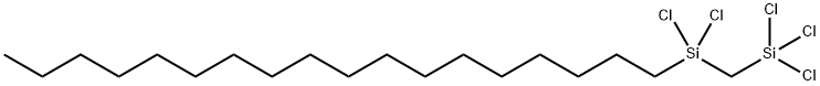 1,1,1,3,3-Pentachloro-1,3-Disilaheneicosane Struktur