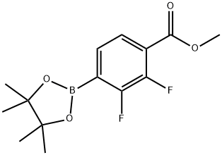 Methyl 2,3-difluoro-4-(tetramethyl-1,3,2-dioxaborolan-2-yl)benzoate Struktur