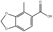 4-Methyl-1,3-benzodioxole-5-carboxylic acid Struktur