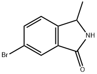 6-bromo-2,3-dihydro-3-methyl-1H-isoindol-1one Struktur