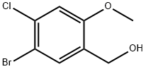 (5-Bromo-4-chloro-2-methoxy-phenyl)-methanol Struktur