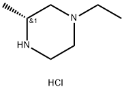 (R)-1-Ethyl-3-methyl-piperazine dihydrochloride Struktur