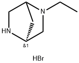 (4S)-2-ethyl-2,5-diazabicyclo[2.2.1]heptane dihydrobromide Struktur